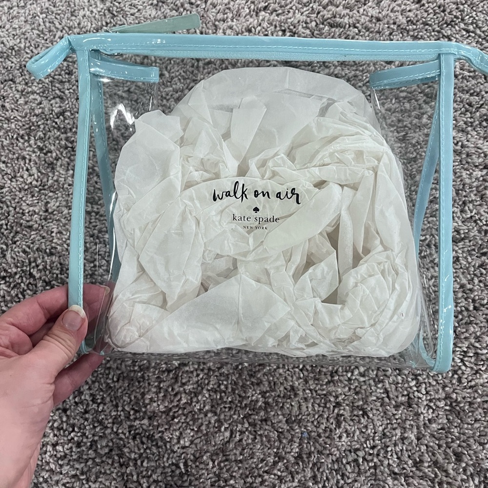 Kate Spade Transparent Bag with Light Blue Accents
